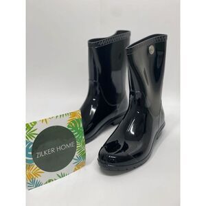 UGG Women's Sienna Mid Calf Rain Boots - Black 11M